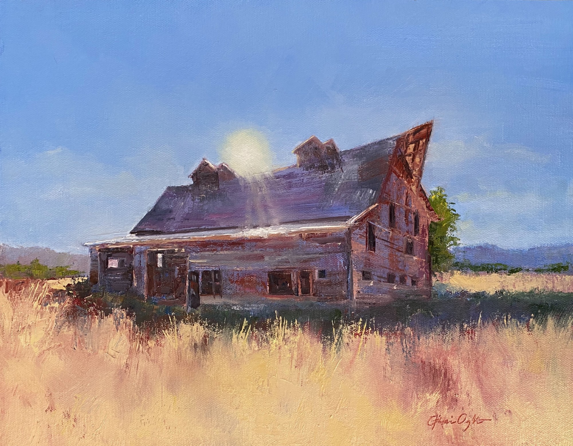 Late Sun on Porter Ranch Barn